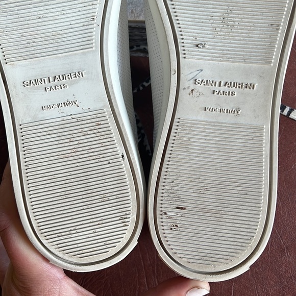 Yves Saint Laurent “Andy” Perforated Low Top Sneakers - Picture 12 of 16